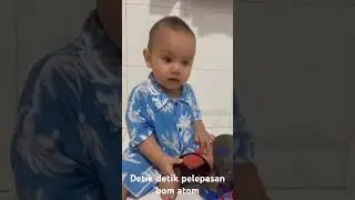 Detik detik pelepasan bom atom #baby  #babyboy