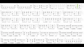 Apache + The Shadows + Drum only + Drum tab