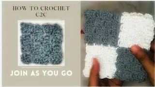 Crochet C2C Join as You Go Tutorial by @NaFatwaningrum