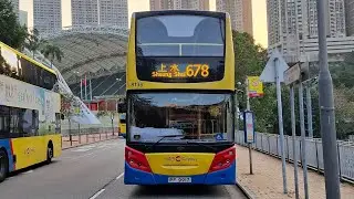 城巴678由銅鑼灣東院道往上水 車牌PF9917 車隊編號8136