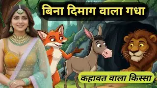 बिना दिमाग वाला गधा और चालाक लोमड़ी 🦊 | पंचतंत्र की मजेदार कहानी | नेहा रानी के अंदाज़ में