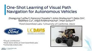 One-Shot Learning of Visual Path Navigation for Autonomous Vehicles