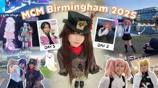 MCM Birmingham 2025 Cosplay Vlog | 3 Days of Cosplay, Winter Convention & Having Fun ❄️