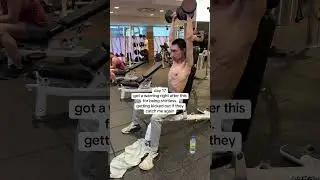 Almost kicked out of gym for being shirtless #gym #fitness