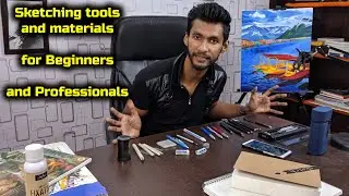 Sketching Tools and Materials for Beginners & Professional artists (tutorial in Hindi)