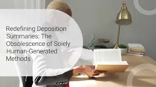 Redefining deposition summaries Welcome to the future of legal transcript summaries.