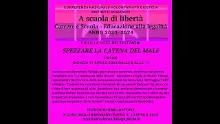 SPEZZARE LA CATENA DEL MALE. CON BENEDETTA TOBAGI 11.4.24