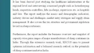 Indian Medical Sharp Container Market