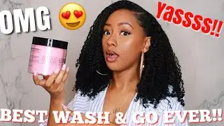 MY BEST WASH & GO EVERRRRR!!! USING THE STYLE FACTOR EDGE BOOSTER STYLING GEL