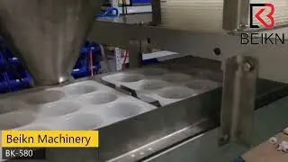 Automatic encrusting and aligning machine with Jams pump for stuffed cookies#foodmachine