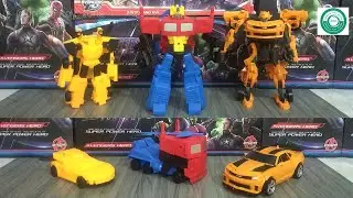 Transformers Toy Showcase: Bumblebee x2 & Optimus Prime Transformation! 🤖✨