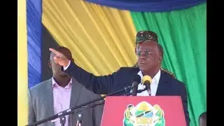 LIVE RAIS MAGUFULI AKIZINDUA MRADI WA UMEME RUFIJI MKOANI PWANI.
