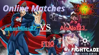 Vampire Savior (Fightcade 2): JokerMiles27(DE) VS AloAlo123_(BU/DE/LI) (FT10)