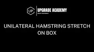 Unilateral Hamstring stretch on box - Exercise