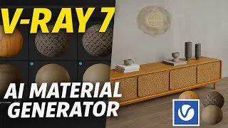 V-Ray 7 New Update 2  (Part 3) – AI Material Generator | kaboomtechx