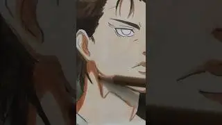 Drawing Eren yeager |Attack on titan |(Day-24)#art #anime #shorts
