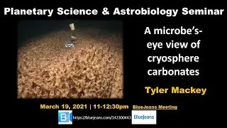 Sp 21 PSAS: Tyler Mackey: A Microbe's View of Cryosphere Carbonates