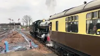 Bradley Manor departing Kidderminster, Severn Valley Railway. 30th December, 2025.
