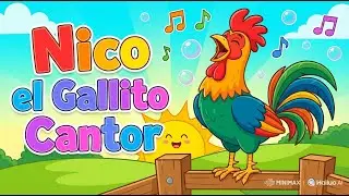 NICO EL GALLITO CANTOR 🐔🎵 CANCION INFANTIL