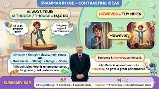 USING ALTHOUGH-THOUGH EXPRESSING CONTRASTING IDEAS
