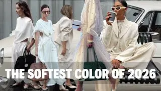 Cloud Dancer Off-White Outfits | Pantone Color of the Year 2026 (Real-Life Styling)