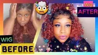 OUTRE EVONA WIG ! TRANSFORMATION !THIN  LACE😳 #wigmaker #crochetlacewig