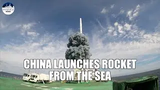 China continuously launches Long-March 11 rocket from the sea, sending satellites into space