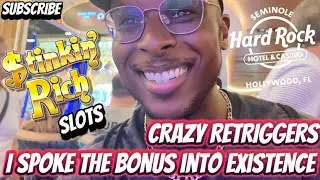 🤯 SPOKE this BONUS into EXISTENCE on STINKIN RICH SLOTS plus RETRIGGER ACTION ‼️