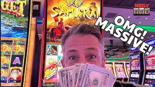 I WON HUGE on my FAVORITE SLOT MACHINE! Wild Wild Samurai BIG WIN!