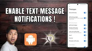 Как включить уведомления о текстовых сообщениях на Android