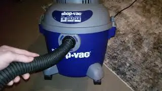 blue and gray shop vac 6 gallon