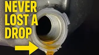 How to remove drain plug WITHOUT losing any oil