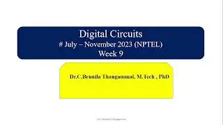 Week 9 Digital Circuits - Assignment Solution