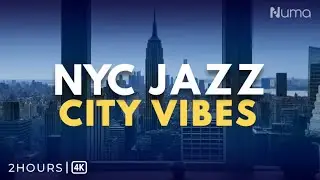 NYC Empire State View ☀️ Jazz Music for Positive Energy