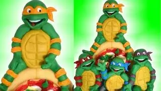 Tutorial Ninja Turtles cake pasta di zucchero torta decorata fondant