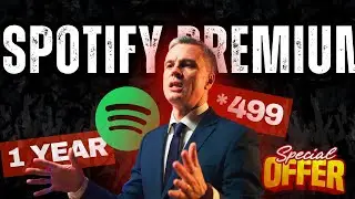 Spotify Premium Plan 1year - Enjoy Unlimited *499 Ad-free music & Offline plan