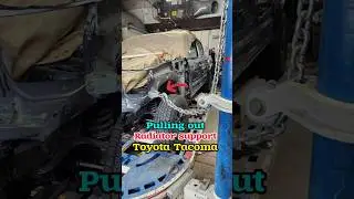 pulling out  radiator support #autotechnician #carrepairs #autorepair #carcollision #autobody
