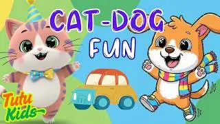 Cat and Dog Silly Dance 🐱🐶 | Funny Kids Dance Song | Meow Woof Song