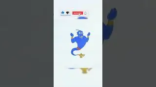 Genie Alladin Coloring Page | #shorts #shortvideo #coloring #painting #paintingvideoforkids