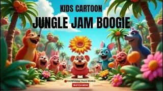 🎵 Jungle Jam Boogie: A Wild Dance Party with Cartoon Animals! 🦁🐵🎶