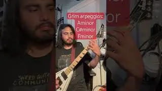 Grim Black Metal Guitar Arpeggios: Aminor, C#minor, Fminor #atmosphericblackmetal #blackmetal