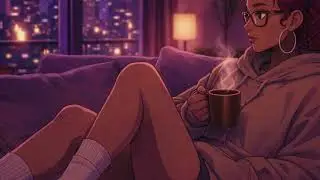 CafeGlow LoFi ☕💜 | #Cozy #Chill Beats to Study & Relax, #lofibeats