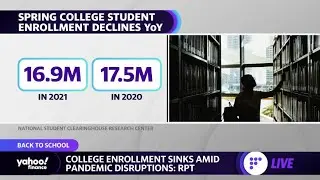 This years drop in college enrollment was like falling off a cliff...with more pain ahead:
