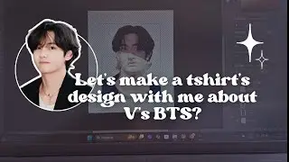 Criando Arte Inspirada no V (Taehyung) do BTS | Digital Art + Small Biz Vibes