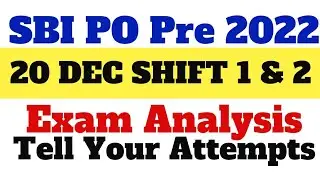 SBI PO Pre 2022 Exam Analysis | SBI PO Prelims 2022 Exam Review |
