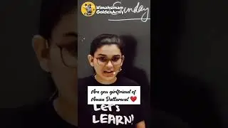 You have Crush on Aman Dattarwal 💓🥰😁l #shorts #funny #crush