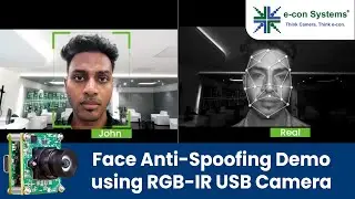 Face Anti Spoofing demo using 4K RGB-IR USB Camera | Designed for enhanced Biometric Security