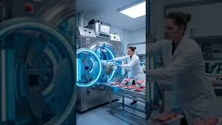 Futuristic Lab Experiment: Sheep to Machine 🔥 | Shocking Sci-Fi Scene in 8K | #ytshorts #sheep