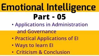 05-Emotional Intelligence Ethics Paper-lV UPSC/State PSC Ojas Study Rewa