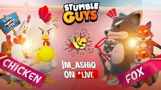 Stumble Guys Skinwars live..... Fox vs Chicken .....
